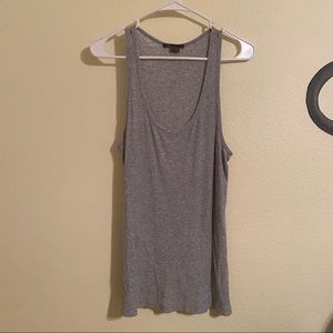 Gray Vince Ribbed Tank Top.